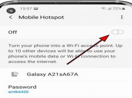 how to find hotspot password