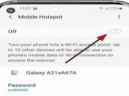 how to find hotspot password