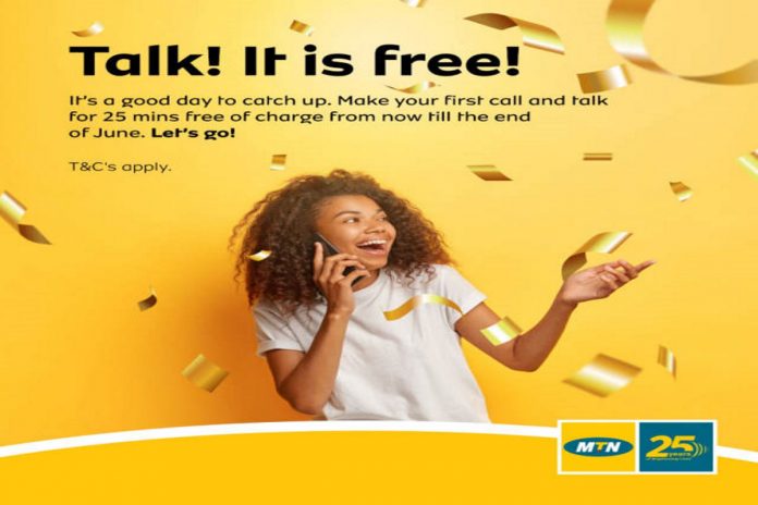 mtn six months free call