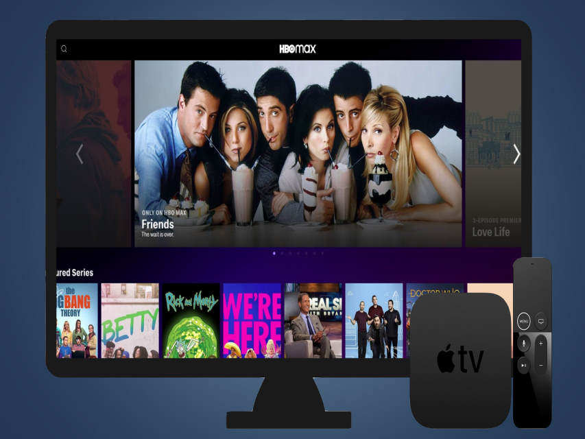 how to add hbo max to apple tv
