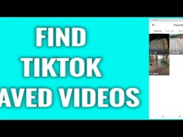 How To Find Saved Videos On Tiktok